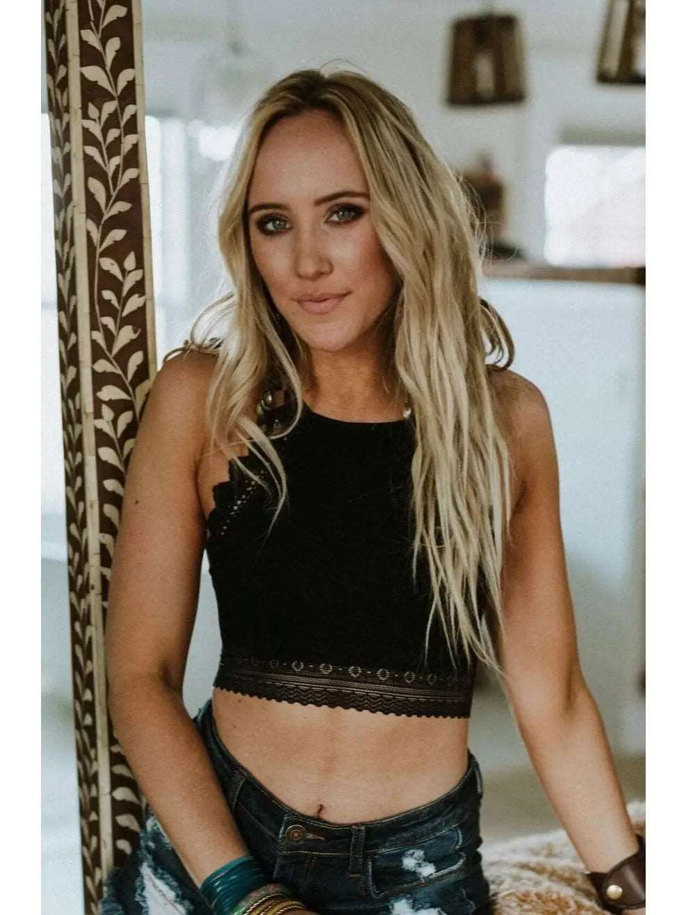 Light of the Moon Bralette- Black