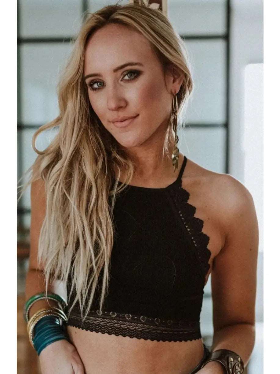 Light of the Moon Bralette- Black