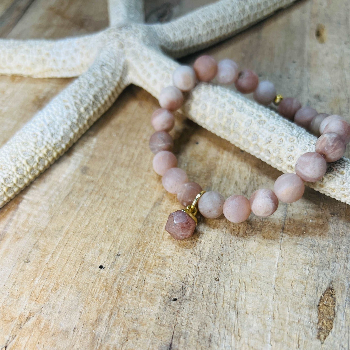 Star Cut Charm Bracelet Opal Tides