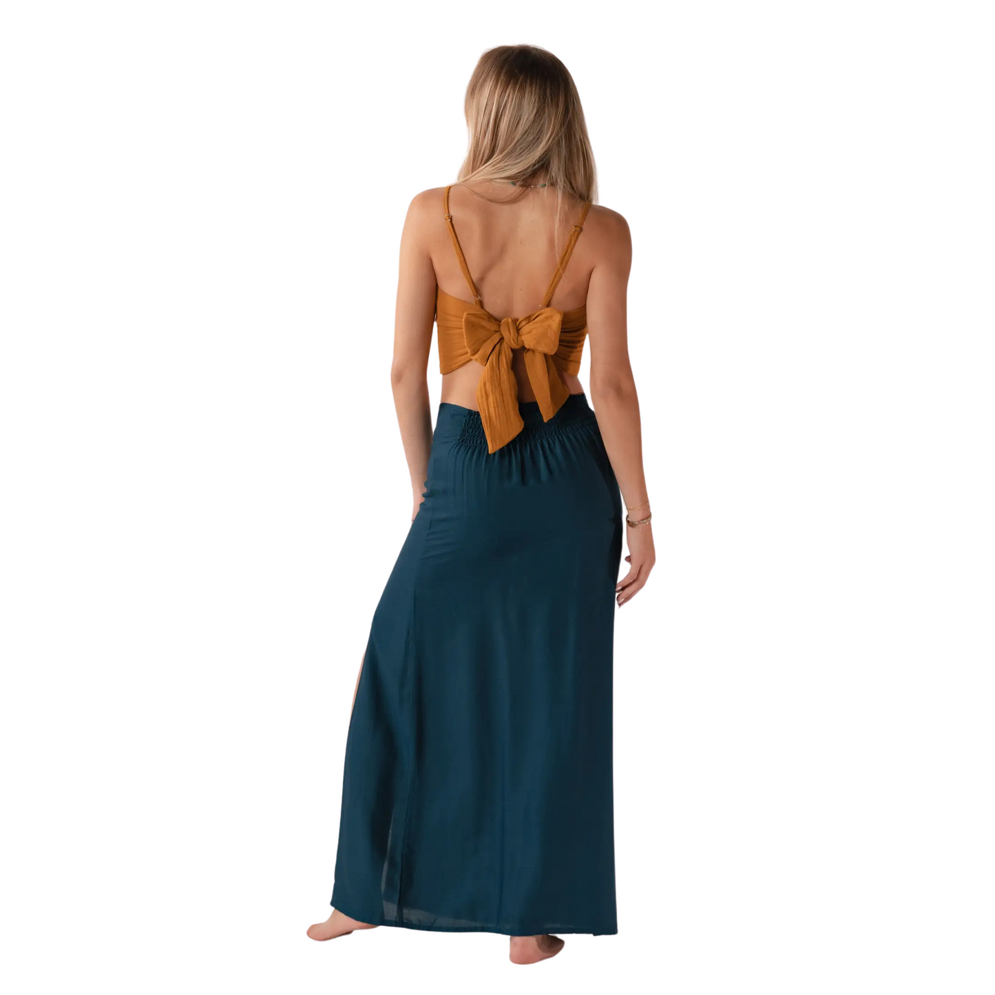 Deep Teal Maxi Skirt