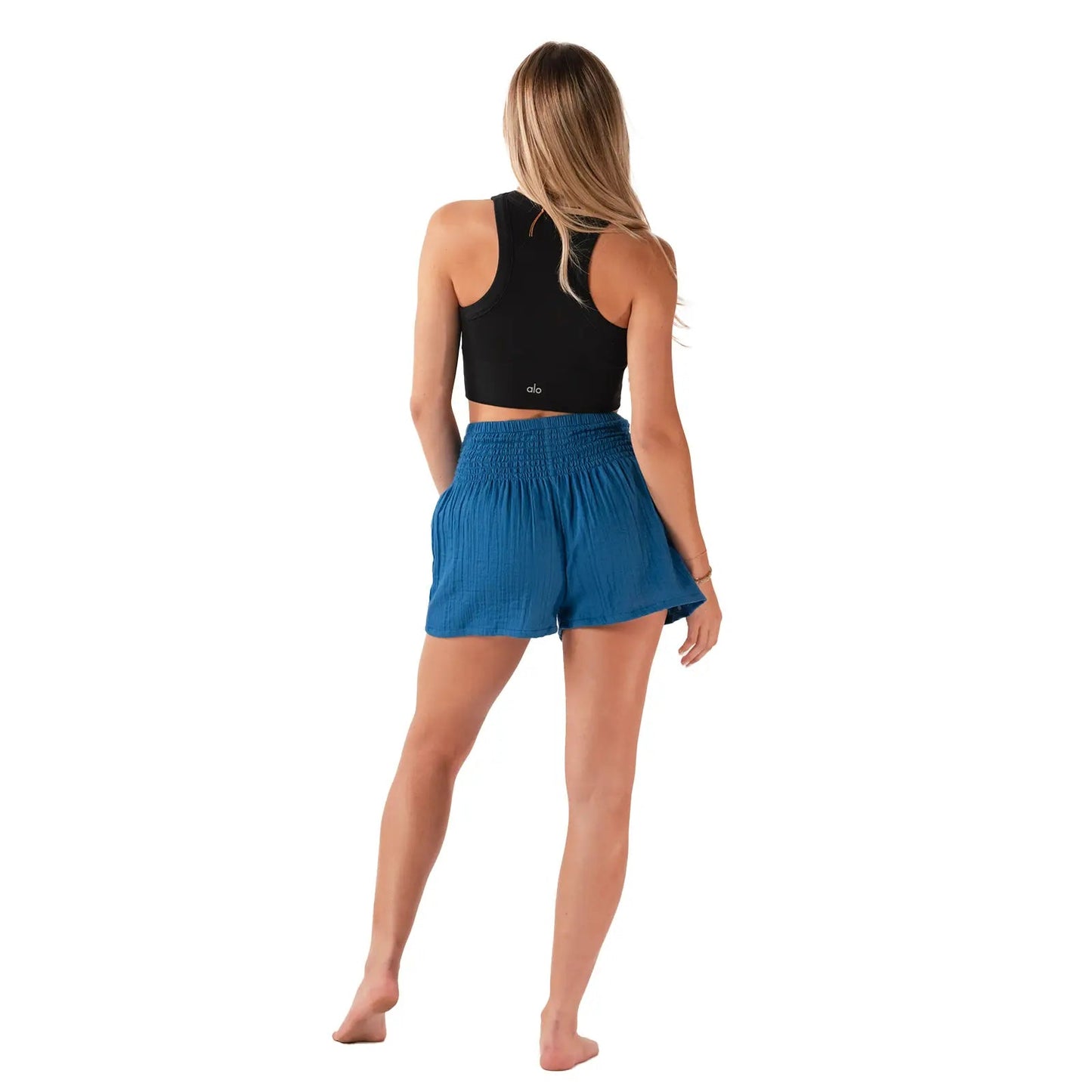 Cobalt Cotton Shorts Opal Tides