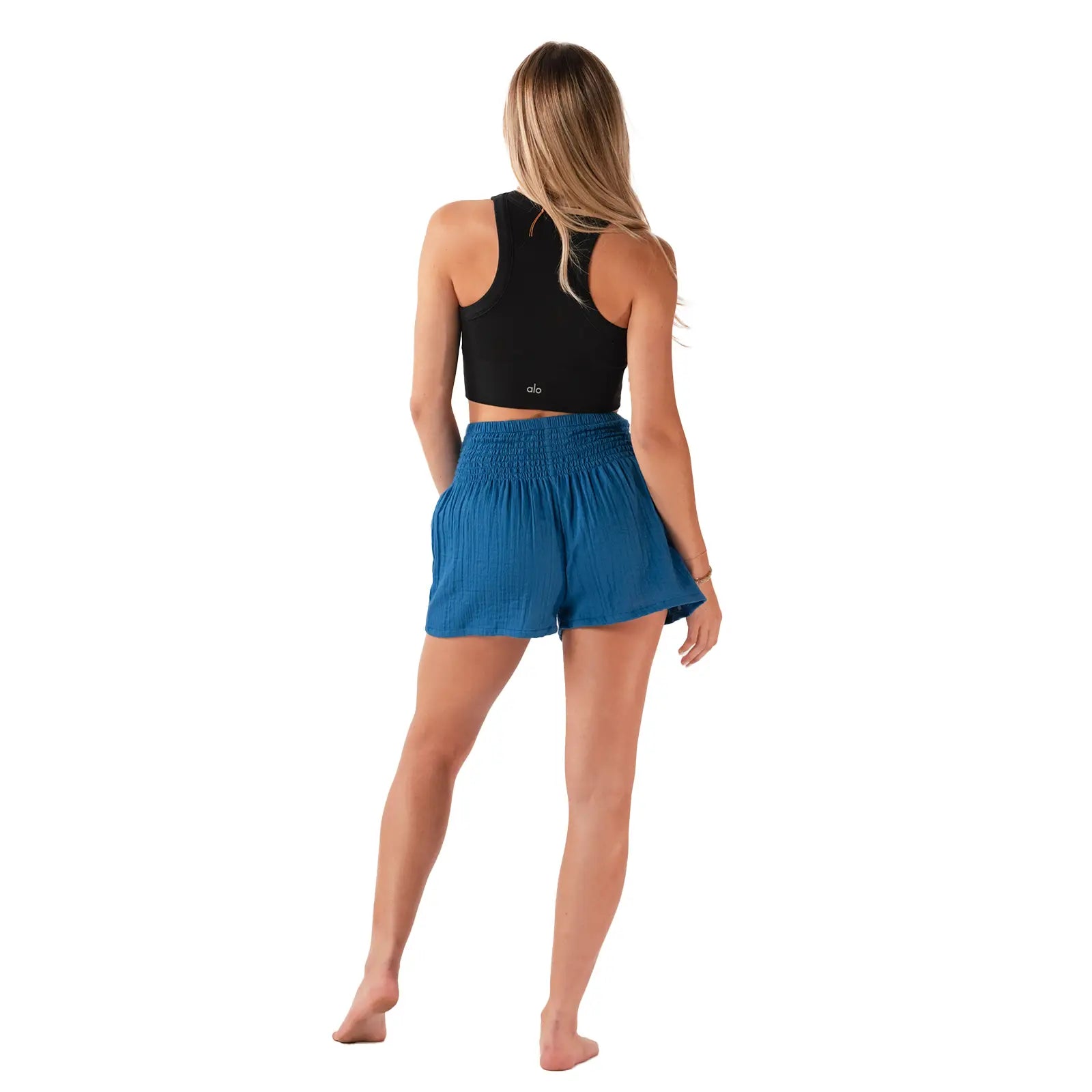 Cobalt Cotton Shorts Opal Tides