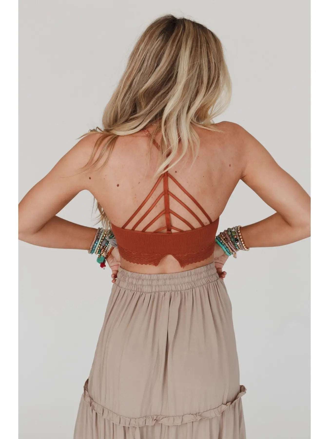 Light of the Moon Bralette- Rust
