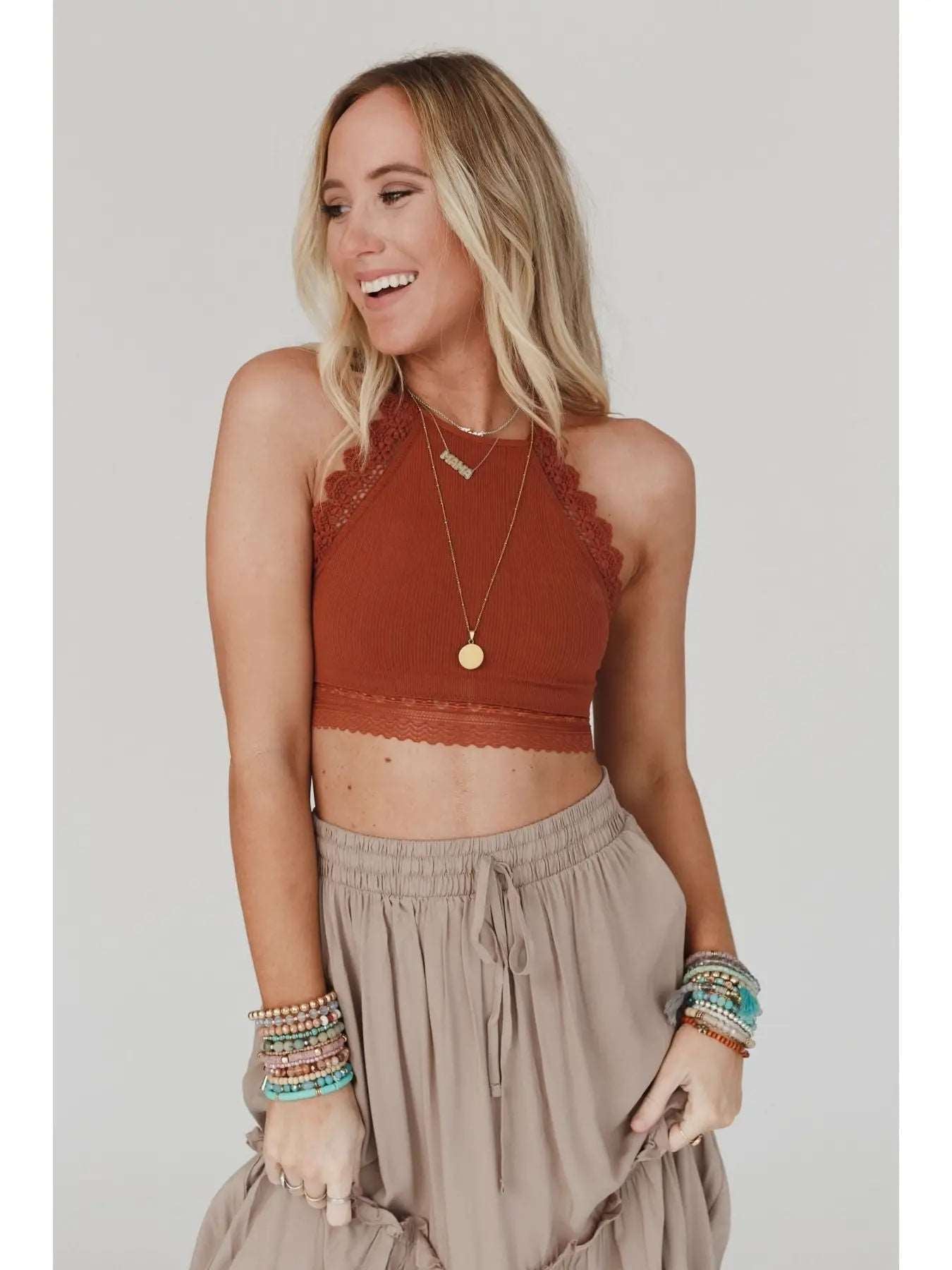 Light of the Moon Bralette- Rust