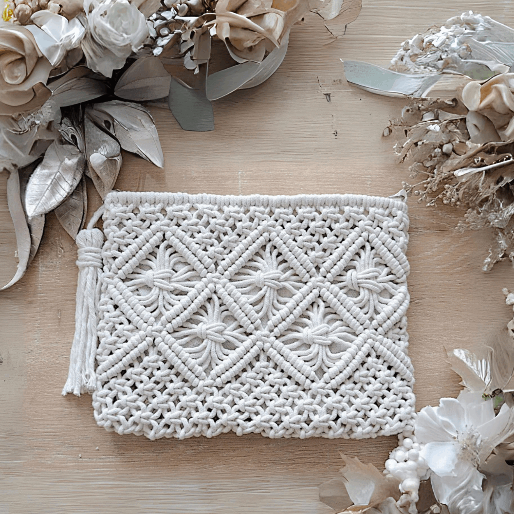 Woven Macrame Beach Clutch