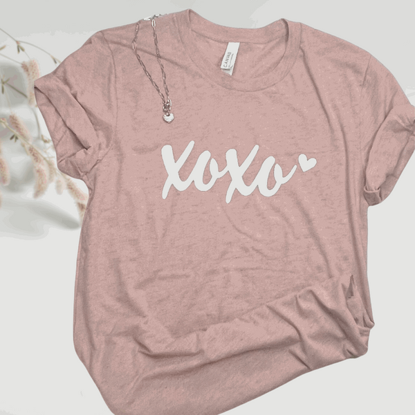 XOXO T-ShirtXOXO Love- Super soft, Heathered Prim Peach shirt with
