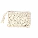 Woven Macrame Beach Clutch Opal Tides